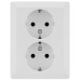 Base Enchufe Doble Schuko 2p+tt -