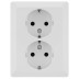 Base Enchufe Doble Schuko 2p+tt -