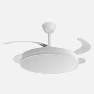 Ventilador techo c/luz 4 aspas