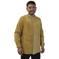 Chaqueta Soldador Serraje Crupon Extra Beige Talla M Juba
