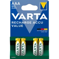 Pila recargable aaa bl 4 uds