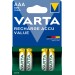 Pila recargable aaa bl 4 uds