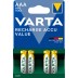 Pila recargable aaa bl 4 uds