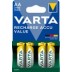 Pila recargable aa bl 4 uds
