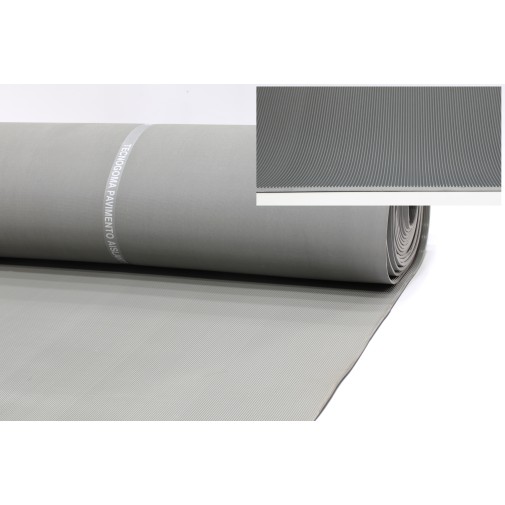 Alfombra EPDM / termopolímero estriada dielectrica gris 30KV 03MMX1,00MX10M tecnogoma
