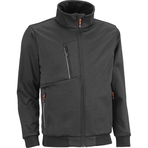 Sudadera Cremallera Negro Active M