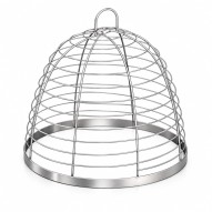 Cubre-brasero ovalado de alambre 30 cm Wamja