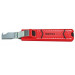 Knipex Pelamangueras con hoja de bisturí carcasa de plástico resistente a los golpes 165 mm 16 20 165 SB