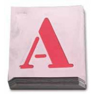 Abecedario Pintar 050 Mm Chapa Aluminio Nusac