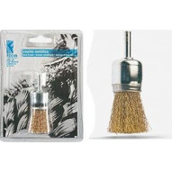 Cepillo Brocha Acero Latonado 26mm P/taladro Br2630d Blister
