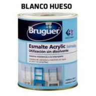 Esmalte Acrilico Satinado Blanco Hueso 250 Ml Bruguer 1508