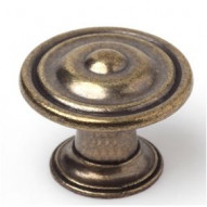 Pomo Mueb 30mm Zamak Cuero Rei