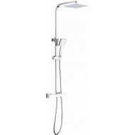Grifo Ducha Termos 115x35cm Flexo Barra+d/c Extensible Inox