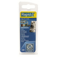Anilla Fij Lona/plastico/cuero Rapid Tipo Broche Rapid 25 Pz