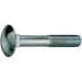 Gfd - Tornillo negro m6x40 din603 tuerca hex zinc/ado blanco