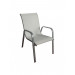 Silla Jardín 55x67x92cm  Acero/Textileno Gris antracita Nt118582 Natuur