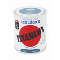 Esmalte Acril Sat. 750 Ml Ver/jad Al Agua Ecologico Titanlux