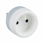 Adaptador Elec Eur-univ. Abs Bl Legrand