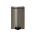 Cubo Bas. C/pedal 20l Cub.extr. Inox Platinum Newicon Braban