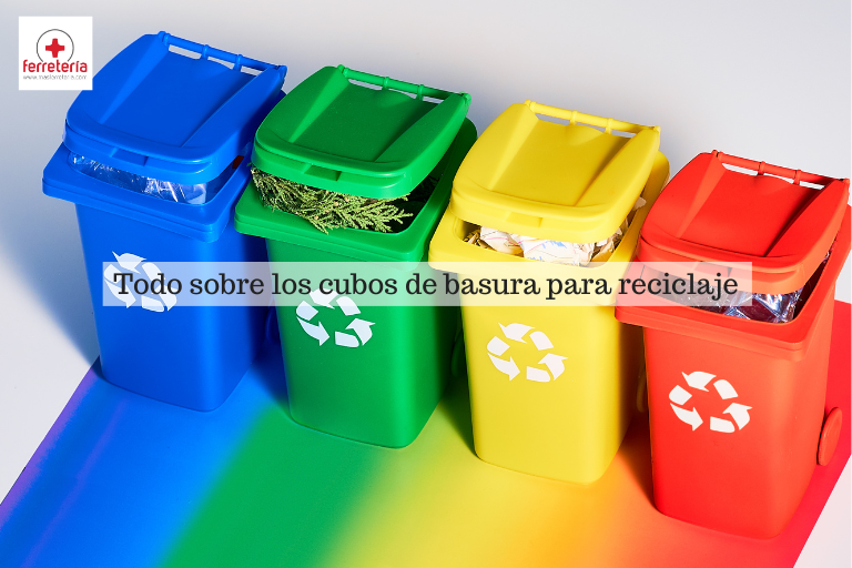 cubos de basura reciclaje