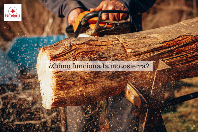 como funciona la motosierra