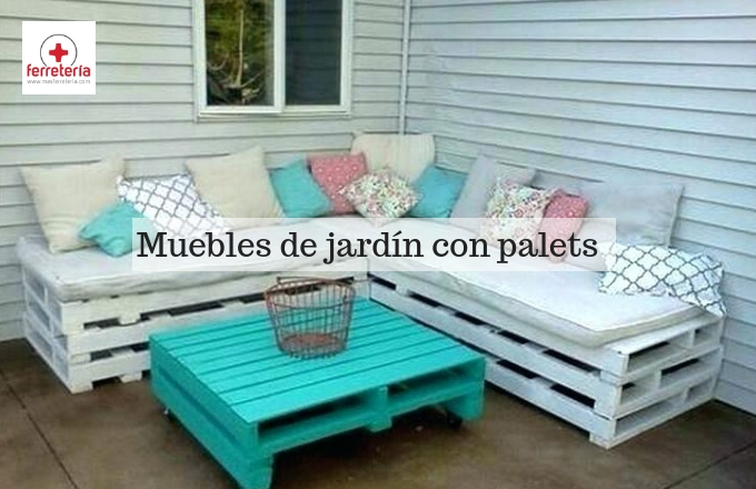 puerta chorro Oso Muebles de jardín con palets: cómo convertir palets en muebles