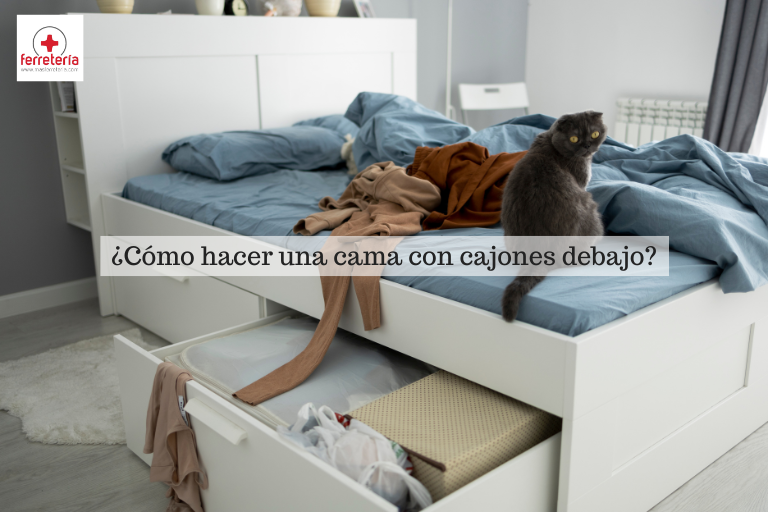 Construir una cama con cajones debajo