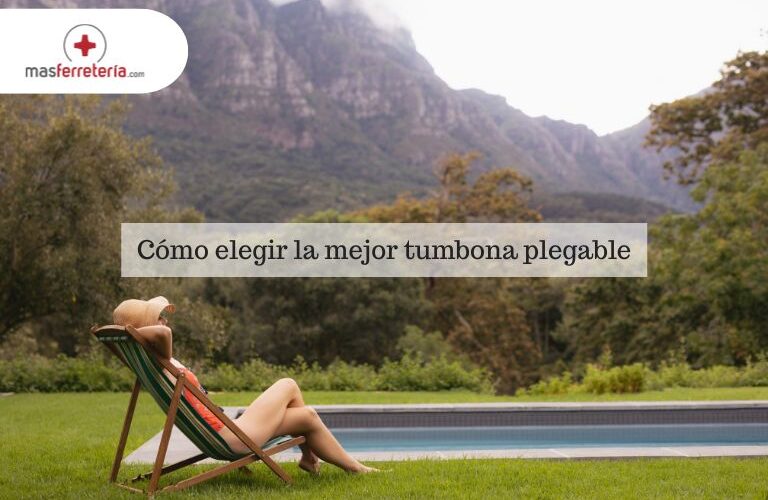 Tumbona plegable con piscina de fondo