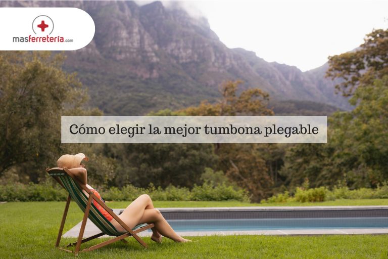 Tumbona plegable con piscina de fondo