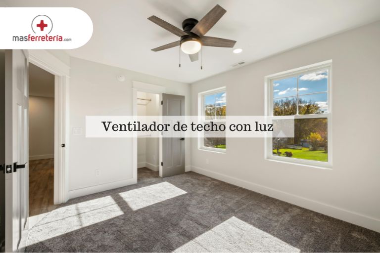 Ventilador de techo con luz