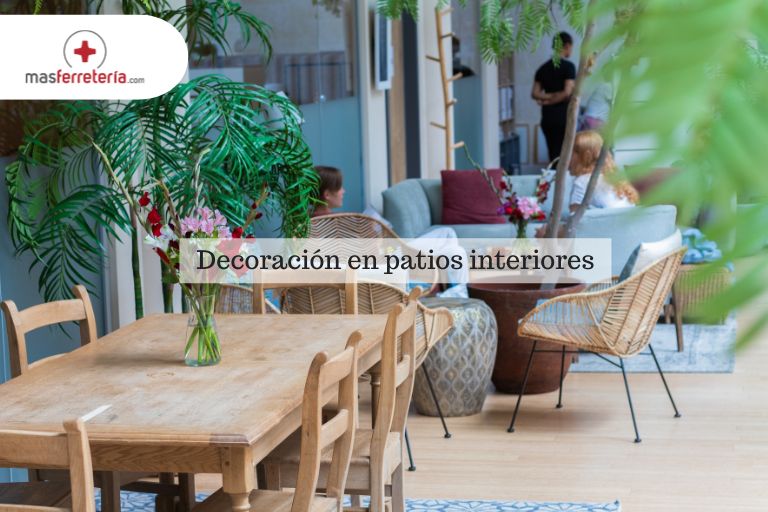 Decoración en patios interiores