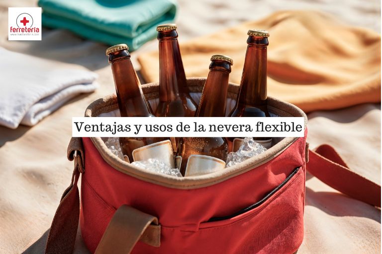 Nevera flexible en la playa