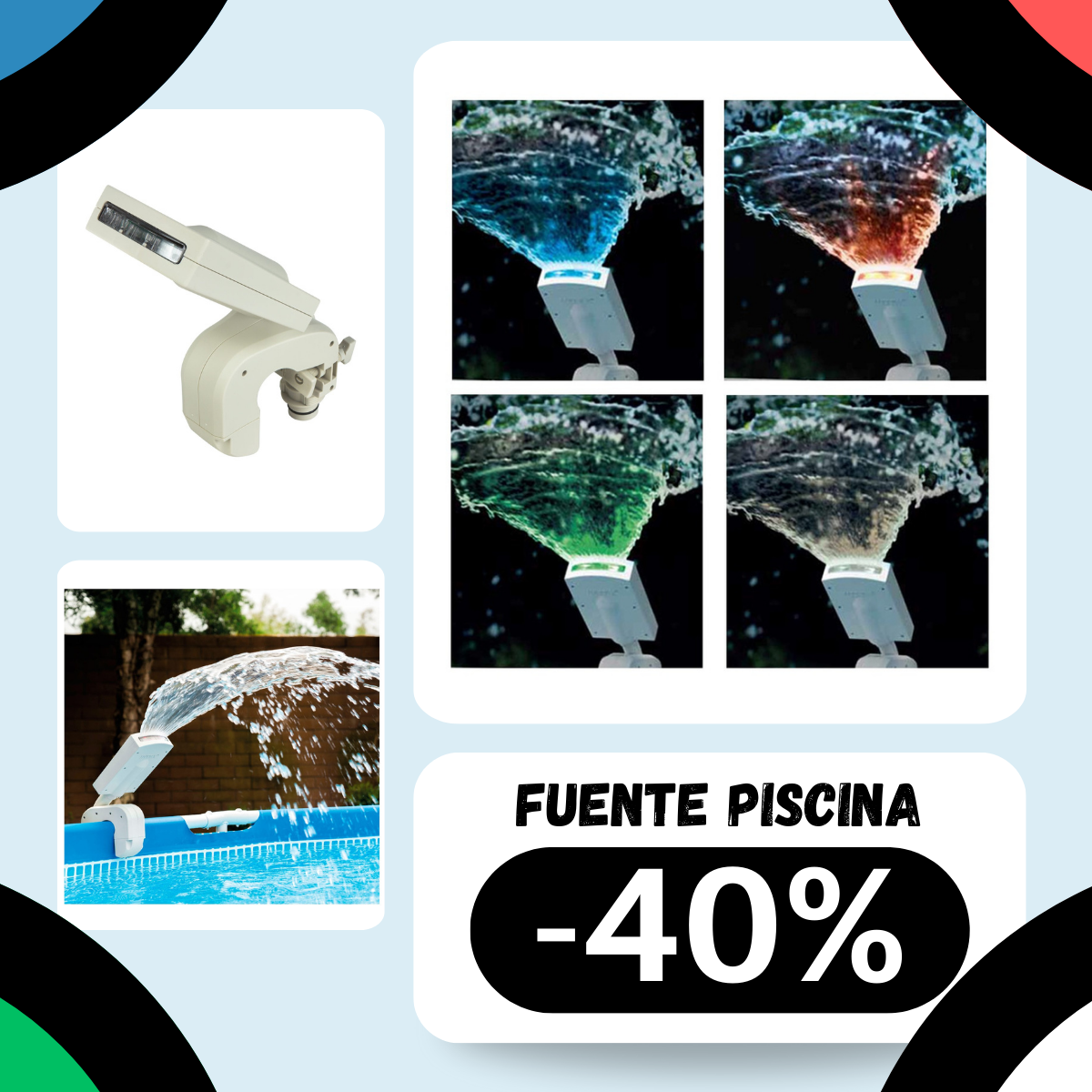 40% Descuento Fuente piscina MasFerretería