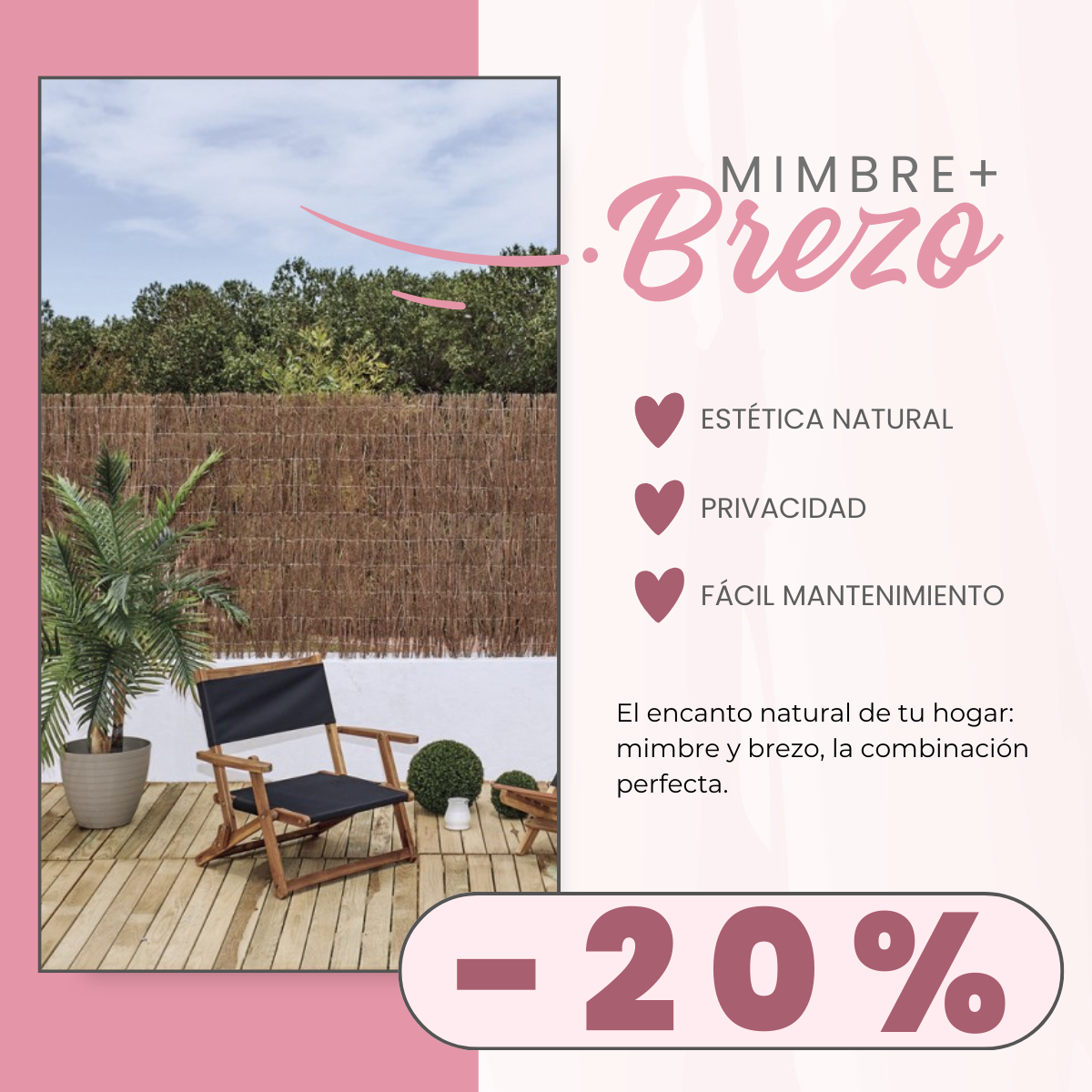 Descuento 20% Mimbre Brezo MasFerretería