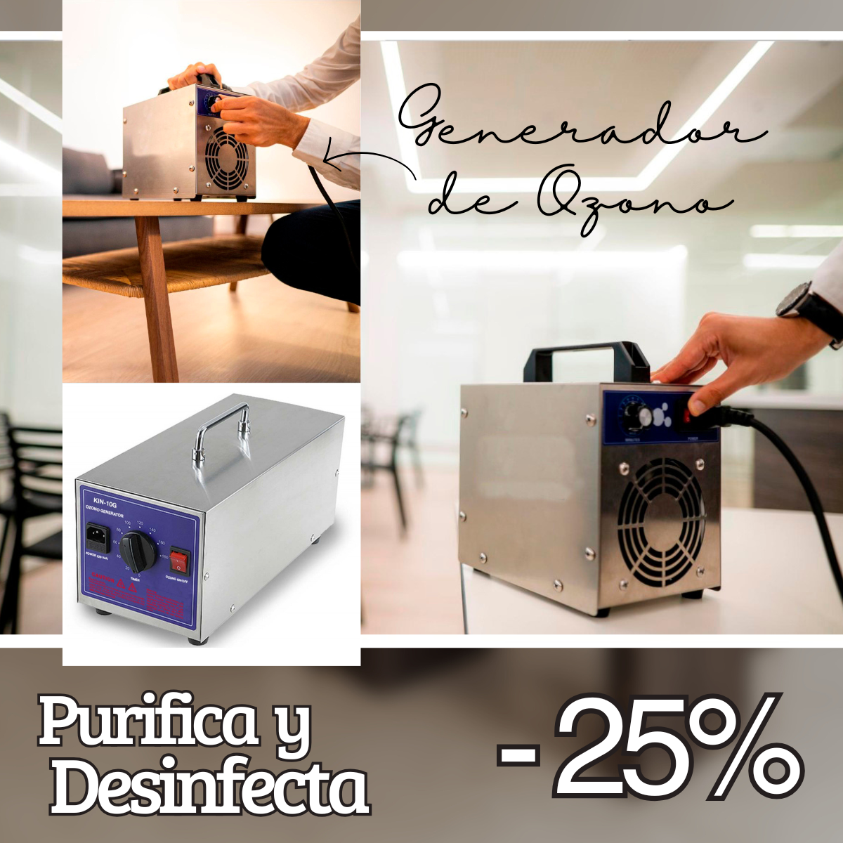 25% Descuento Generado de Ozono MasFerretería