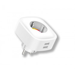 Enchufe Wifi Intel. Energeeks Pl Bl 2usb Eg-ew005mc