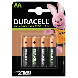 Pila Recargable 1300mah Lr06 Aa Duracell Plus 5000394039247