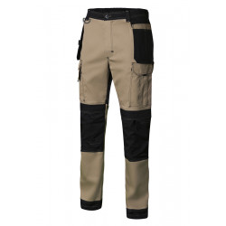 Pantalon Trabajo L Con Refuerzo  98%alg 2%elast Be/ne Canvas