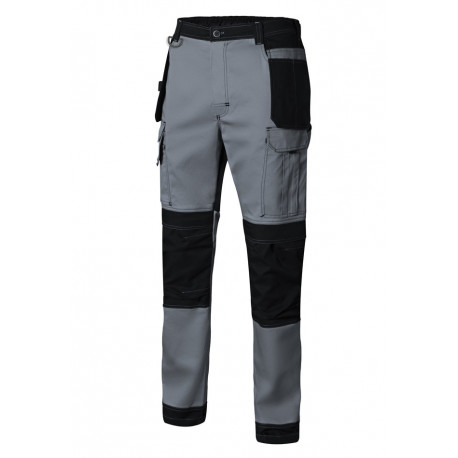 Pantalon Trabajo L Con Refuerzo  98%alg 2%elast Gr/neg Canva