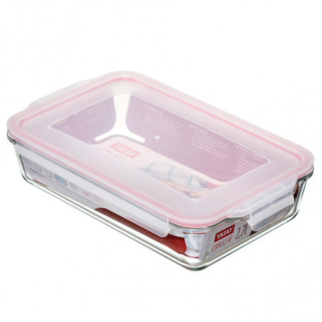 Hermetico Alimen. Rect 2,2 L Cook & Eat Borosilicato Tatay