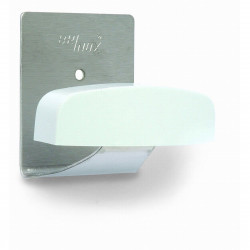 Percha Adhesiva Grande Inox Blanca 7044 Blister 2 Piezas