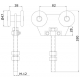 Herraje Pta.corred. Doble Rollapar-4675 Ebro