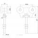 Herraje Pta.corred. Doble Rollapar-466 Ebro