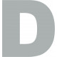 Letra SeÑalizacion "d" 130mm Adh. Acero Inox Aisi 304 Inox S
