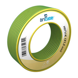 Cable Elec Hilo Flexible H07v-k Bricable 1x1,5mm Am/ve 5 Mt