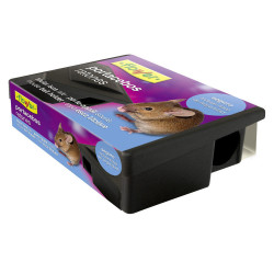 Caja Portacebos Ratones Flower Pp Neg 20546