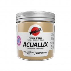 Pintura Manualid. Al Agua 75 Ml Oro Ama Satin. Metal. Acualu