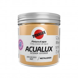 Pintura Manualid. Al Agua 75 Ml Oro Roj Satin. Metal. Acualu