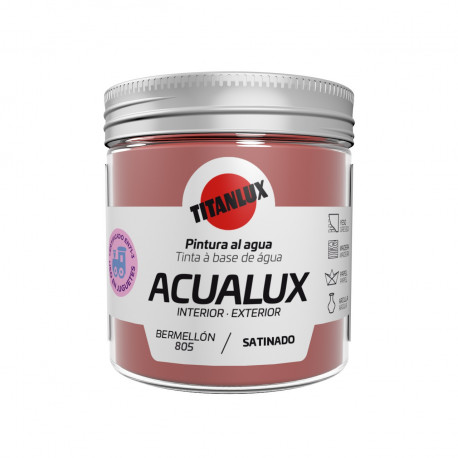 Pintura Manualid. Al Agua 75 Ml Berme. Satin. Acualux Titan