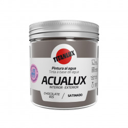 Pintura Manualid. Al Agua 75 Ml Chocol. Satin. Acualux Titan